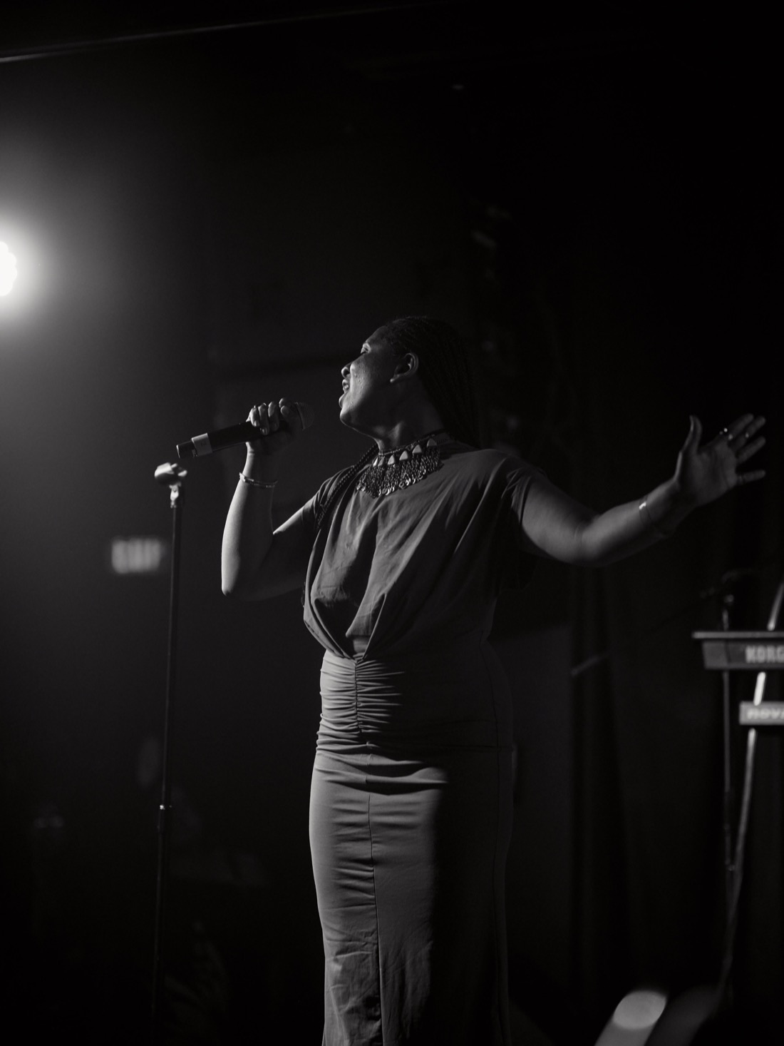 Rama Osman performing live on stage